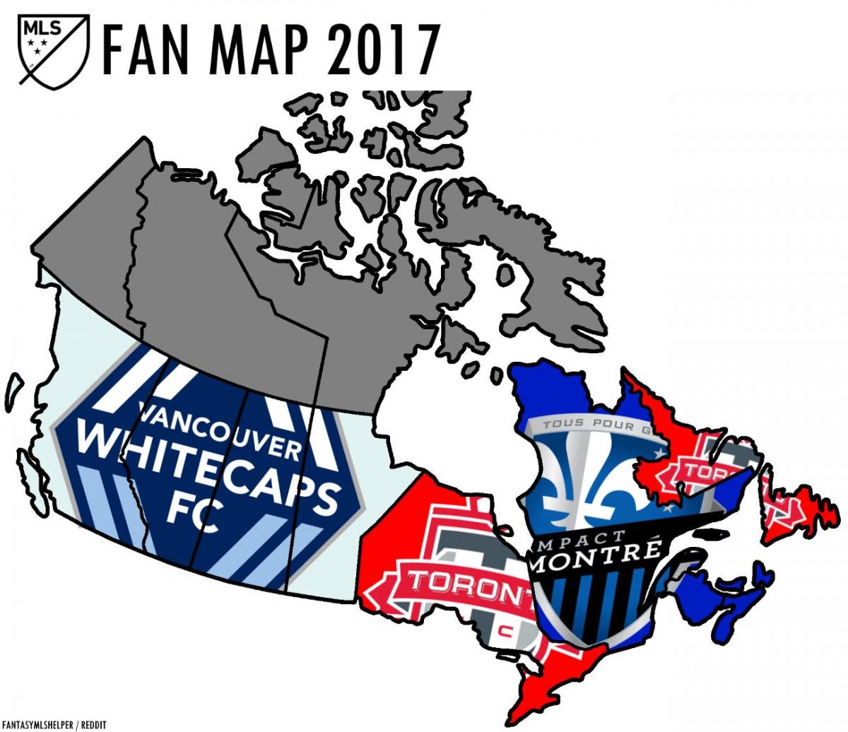 خريطة كندا mls