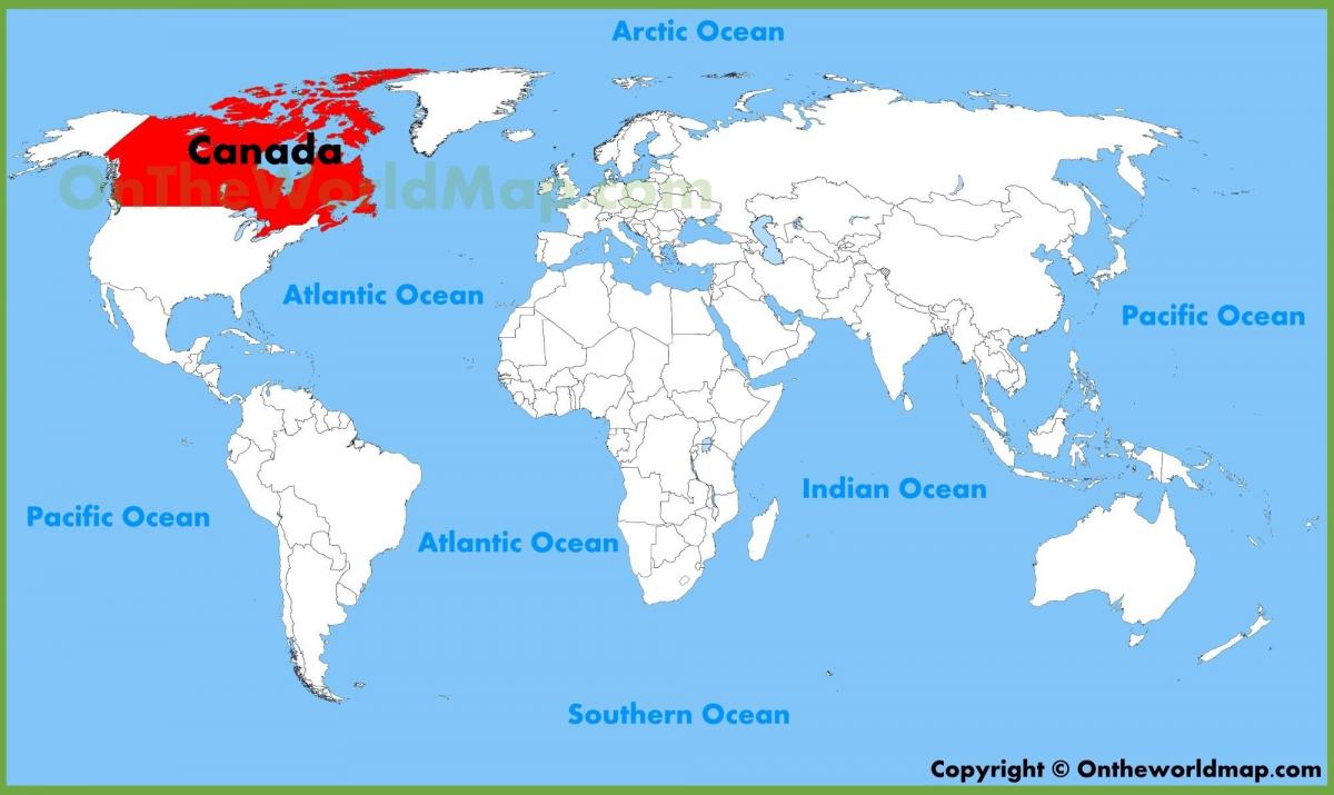 كندا كلمة خريطة