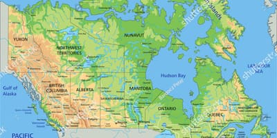 تماما المسمى خريطة كندا