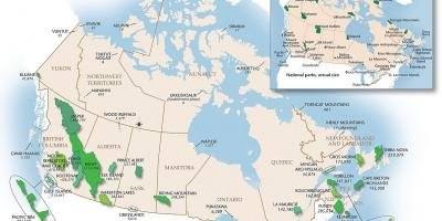 الحدائق خريطة كندا