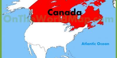 كندا خريطة أمريكا